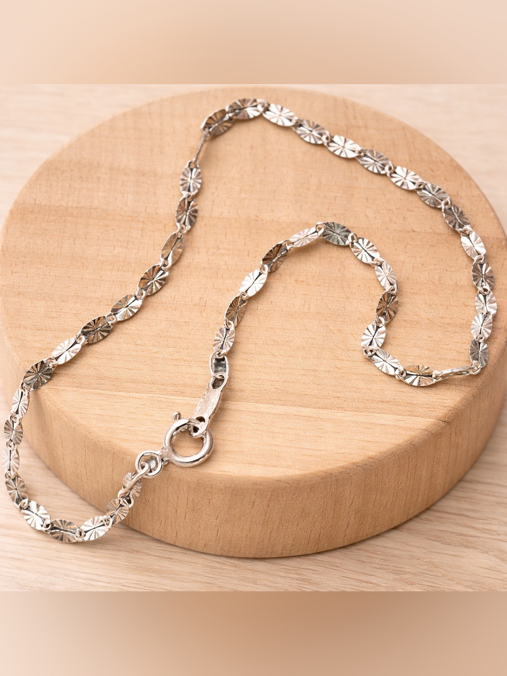 Sterling silver starburst unisex bracelet - Picture 10 of 12